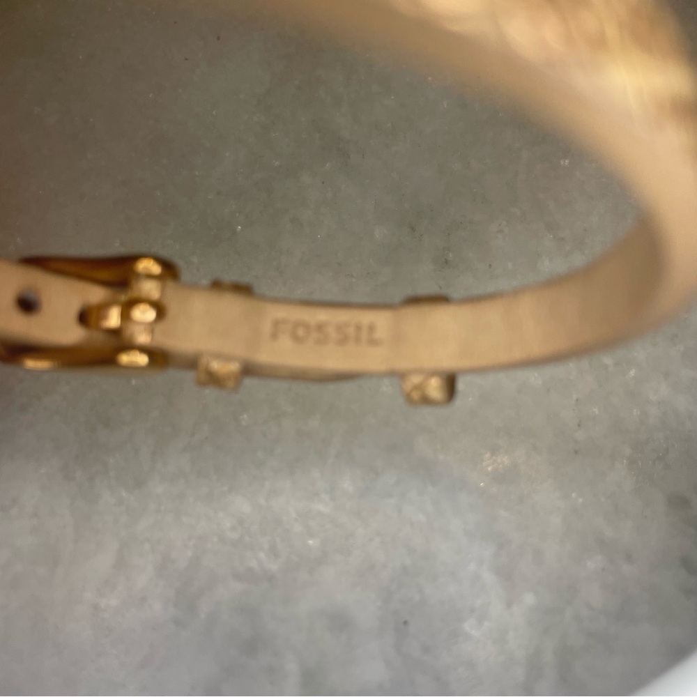 Fossil Embossed Leather Bracelet B1424 - Picture 4 of 4
